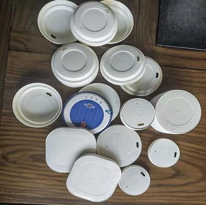 Environmental Friendly Lid Thermoforming Machine Paper Cup Lid Machine 10KW