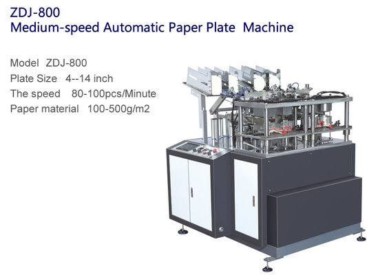 Medium Speed  Fully Automatic Paper Plate Machine 80-110pcs/Min