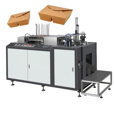 High Speed Paper Lunch Box Making Machine Automated Energy Saving